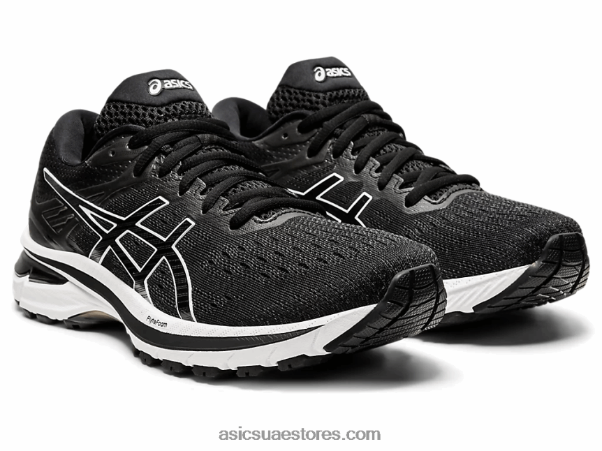 Asics أسود / أبيض GT-2000 9 2N24DJ4121