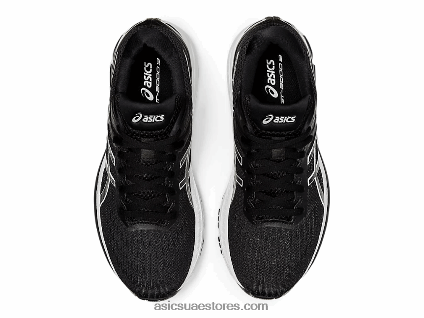 Asics أسود / أبيض GT-2000 9 2N24DJ4121