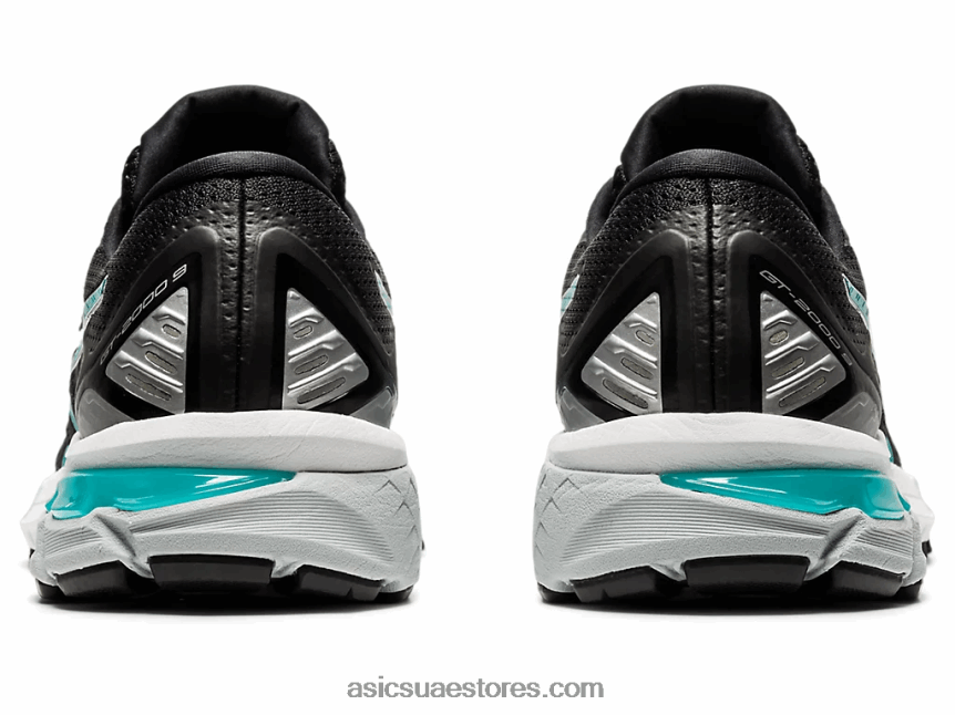 Asics أسود / سماوي تكنو GT-2000 9 2N24DJ4125