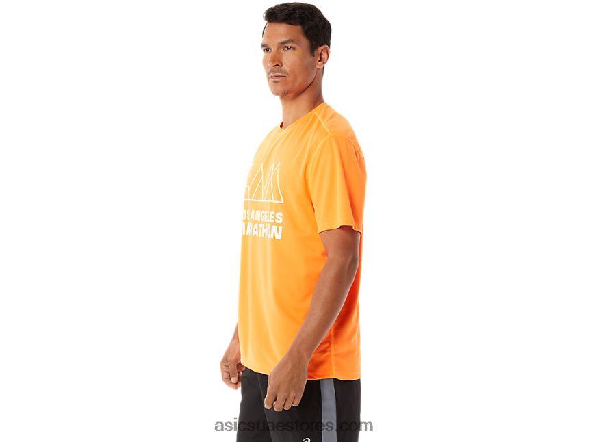 Asics صادم البرتقالي طقم لام جاهز II للرجال بأكمام قصيرة 2N24DJ1342