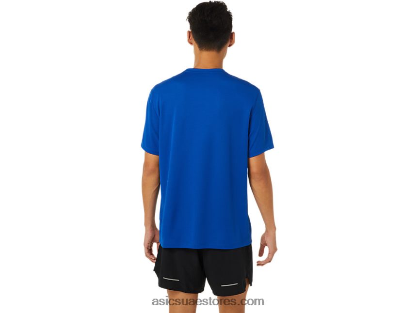 Asics أزرق مجموعة بوس جاهزة بأكمام قصيرة للرجال II 2N24DJ1698