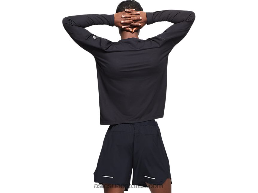Asics أسود الأداء مجموعة جاهزة II للرجال بأكمام طويلة 2N24DJ842