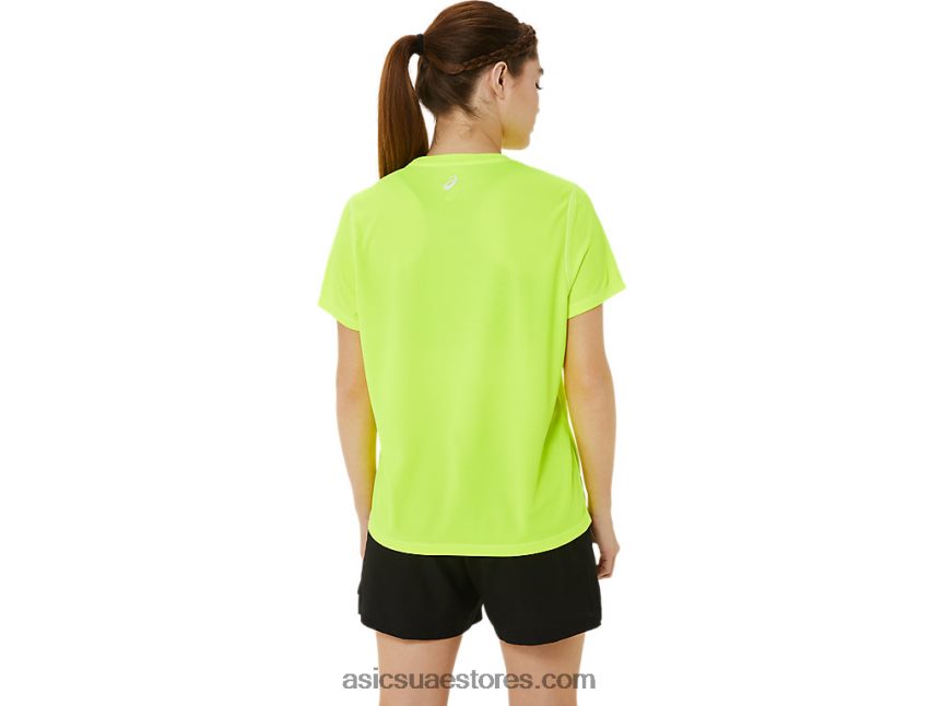 Asics السلامة الصفراء طقم نسائي جاهز II قصير الأكمام wch 2N24DJ3220