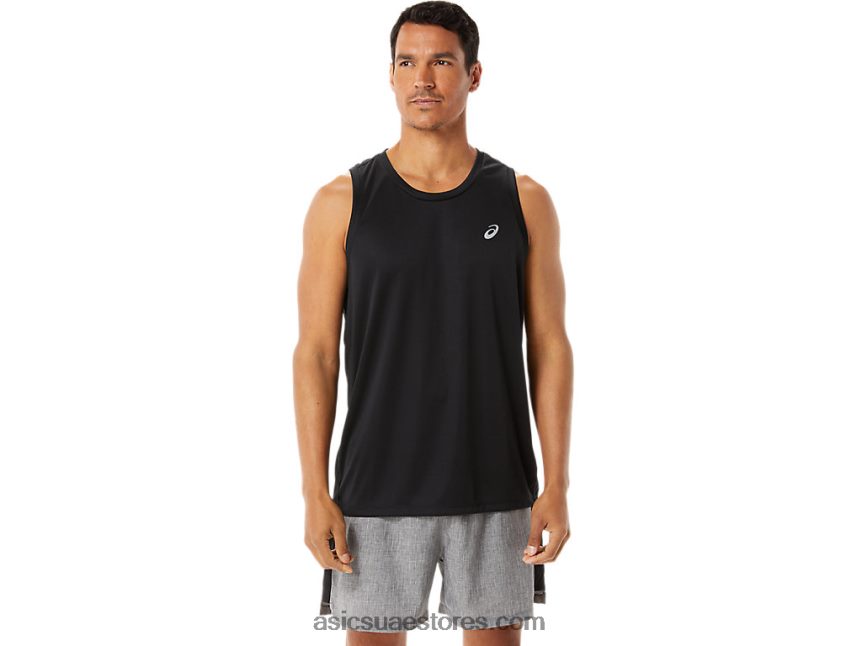 Asics أسود الأداء طقم ملابس جاهزة للرجال من Lyte 2N24DJ311