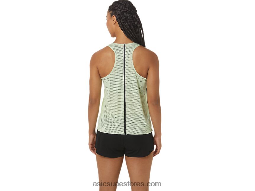 Asics همسة الخضراء المرأة القميص الجاكار actibreeze 2N24DJ2226
