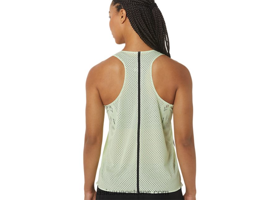 Asics همسة الخضراء المرأة القميص الجاكار actibreeze 2N24DJ2226