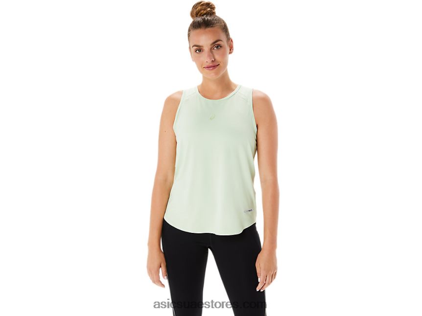 Asics همسة الخضراء المرأة بلا أكمام actibreeze 2N24DJ2284