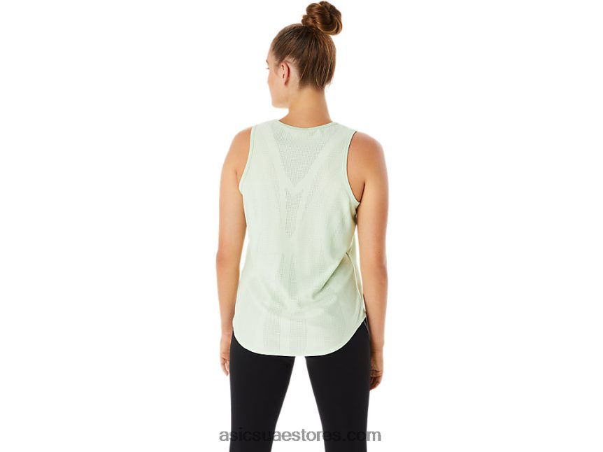 Asics همسة الخضراء المرأة بلا أكمام actibreeze 2N24DJ2284