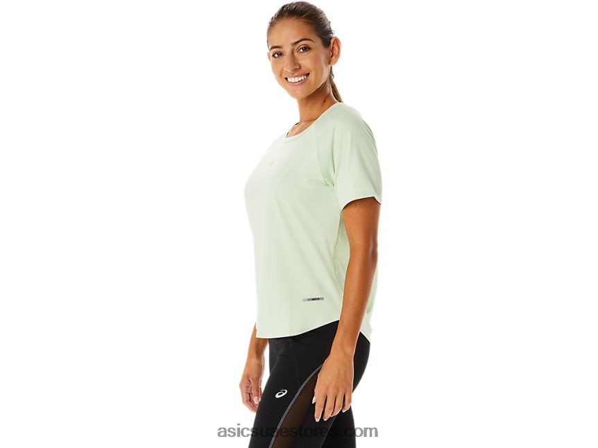 Asics همسة الخضراء المرأة قصيرة الأكمام actibreeze 2N24DJ2326