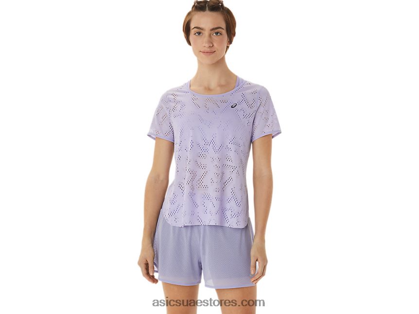 Asics بخار المرأة قصيرة الأكمام actibreeze تهوية أعلى 2N24DJ3035