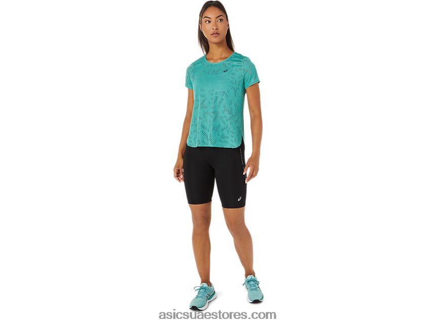 Asics حكيم المرأة قصيرة الأكمام actibreeze تهوية أعلى 2N24DJ3255