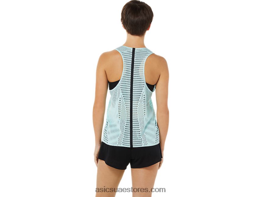 Asics أزرق واضح المرأة القميص actibreeze 2N24DJ3348