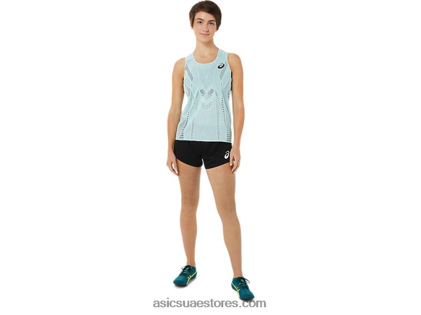 Asics أزرق واضح المرأة القميص actibreeze 2N24DJ3348