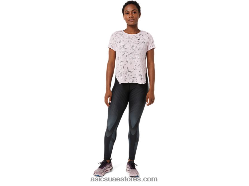 Asics بالكاد ارتفع المرأة قصيرة الأكمام actibreeze تهوية أعلى 2N24DJ3471