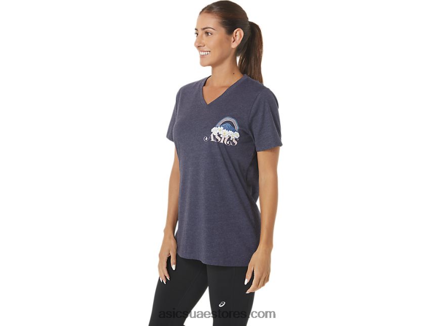 Asics هيذر الطاووس المغامرة النسائية alanna الخامس الرقبة 2N24DJ2797