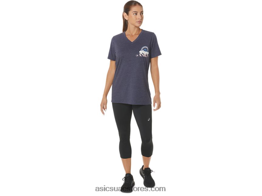 Asics هيذر الطاووس المغامرة النسائية alanna الخامس الرقبة 2N24DJ2797