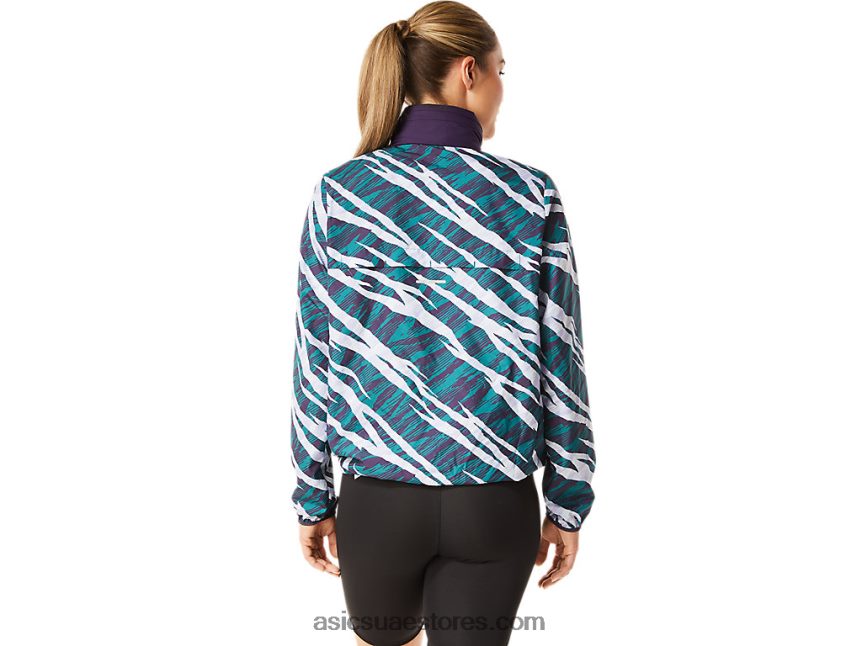Asics الظل الليلي / الصنوبر المخملي المرأة البرية كامو anorak 2N24DJ3071