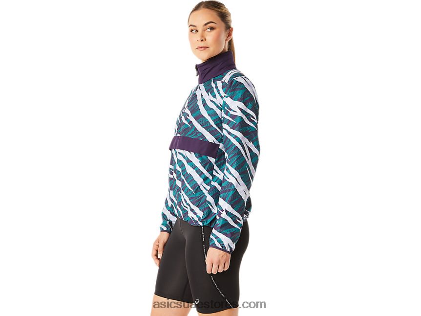 Asics الظل الليلي / الصنوبر المخملي المرأة البرية كامو anorak 2N24DJ3071
