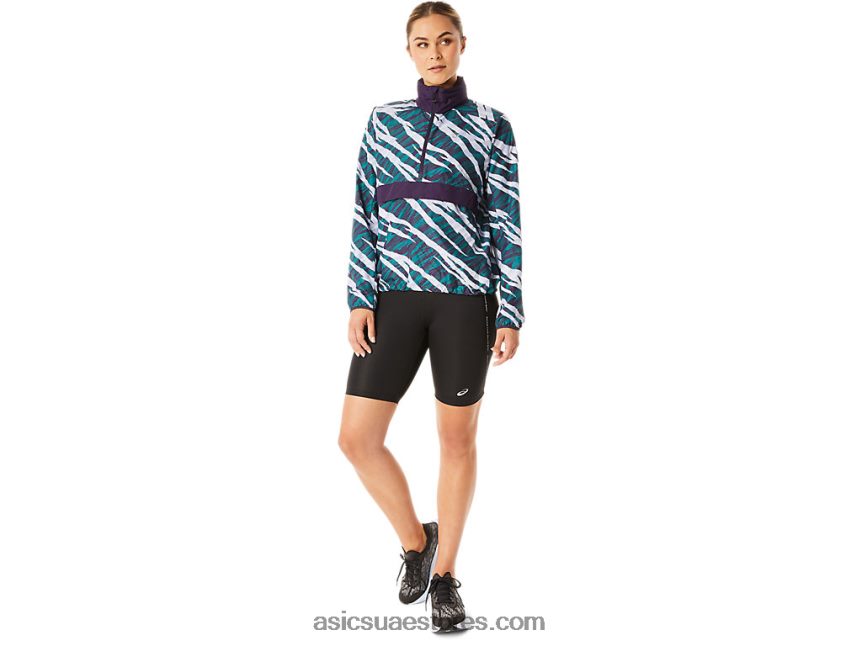 Asics الظل الليلي / الصنوبر المخملي المرأة البرية كامو anorak 2N24DJ3071
