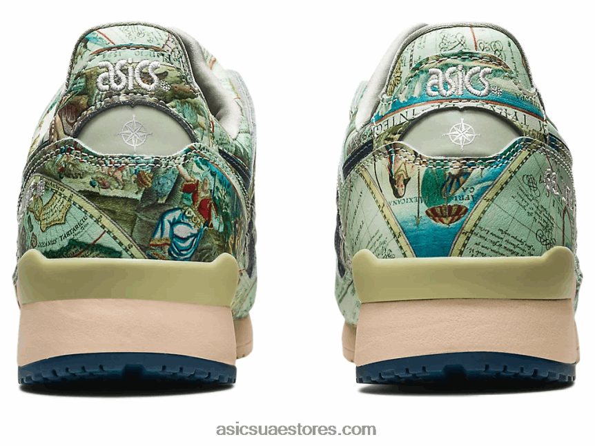 Asics الجليد الأخضر / منتصف الليل الأزرق atmos x gel-lyte iii og 2N24DJ570