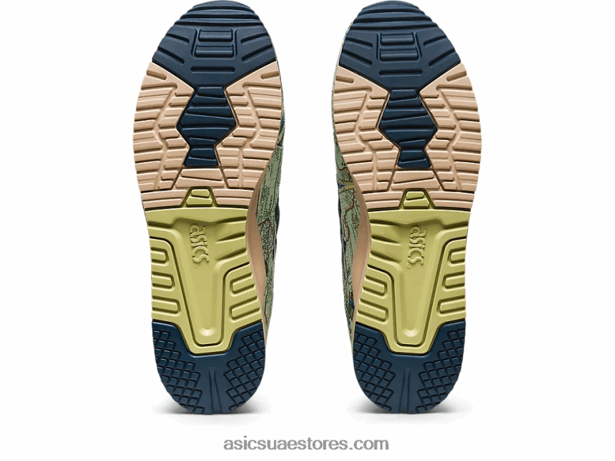 Asics الجليد الأخضر / منتصف الليل الأزرق atmos x gel-lyte iii og 2N24DJ570
