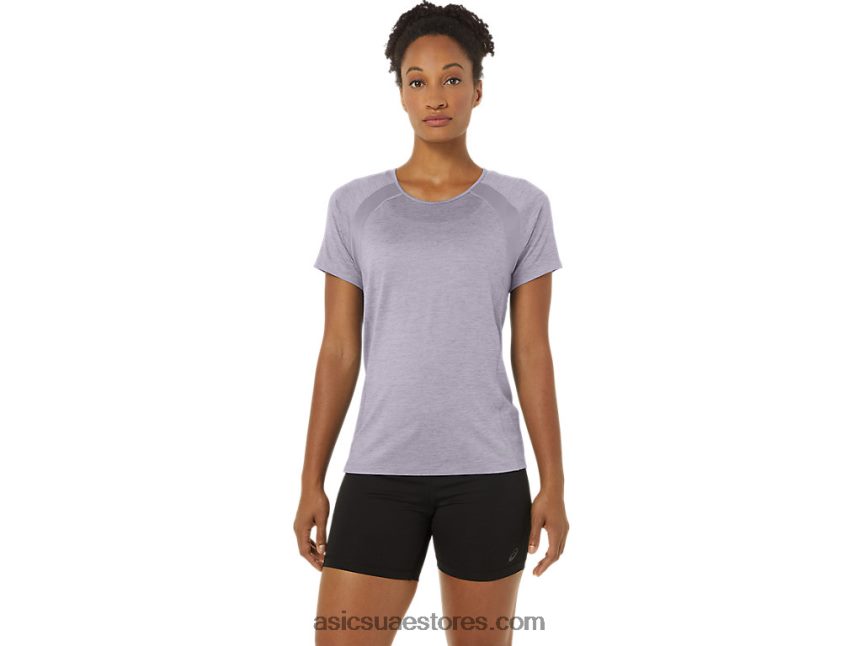 Asics الغسق البنفسجي c110 المرأة قصيرة الأكمام pr lyte أعلى 2N24DJ2285