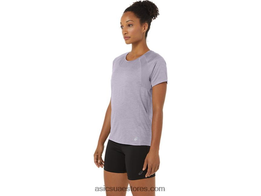 Asics الغسق البنفسجي c110 المرأة قصيرة الأكمام pr lyte أعلى 2N24DJ2285