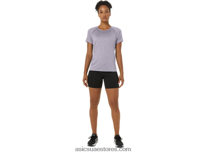 Asics الغسق البنفسجي c110 المرأة قصيرة الأكمام pr lyte أعلى 2N24DJ2285