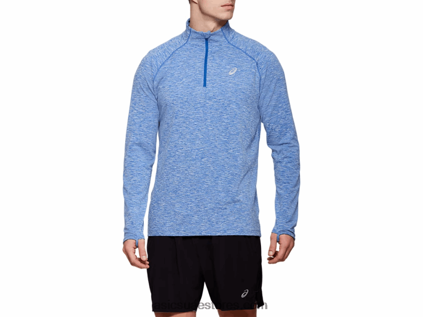 Asics هيذر الأزرق الرجال dorai الربع البريدي الأعلى 2N24DJ2125