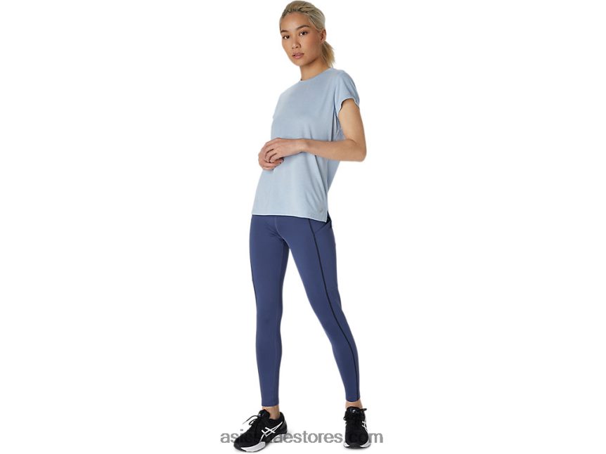 Asics هيذر ضباب المرأة قصيرة الأكمام أعلى dorai 2N24DJ3810