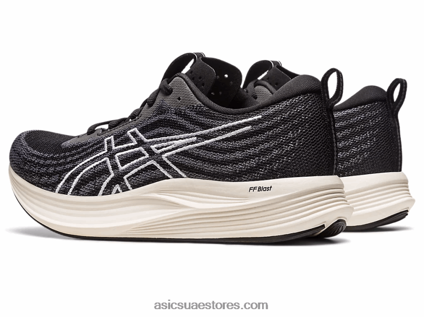 Asics أسود / أبيض سرعة evoride واسعة 2N24DJ2573