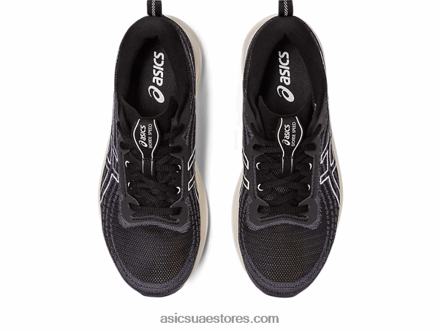 Asics أسود / أبيض سرعة evoride واسعة 2N24DJ2573