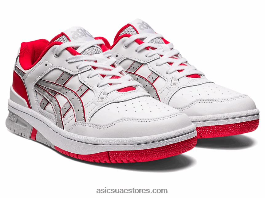 Asics أبيض / أحمر كلاسيكي ex89 2N24DJ149