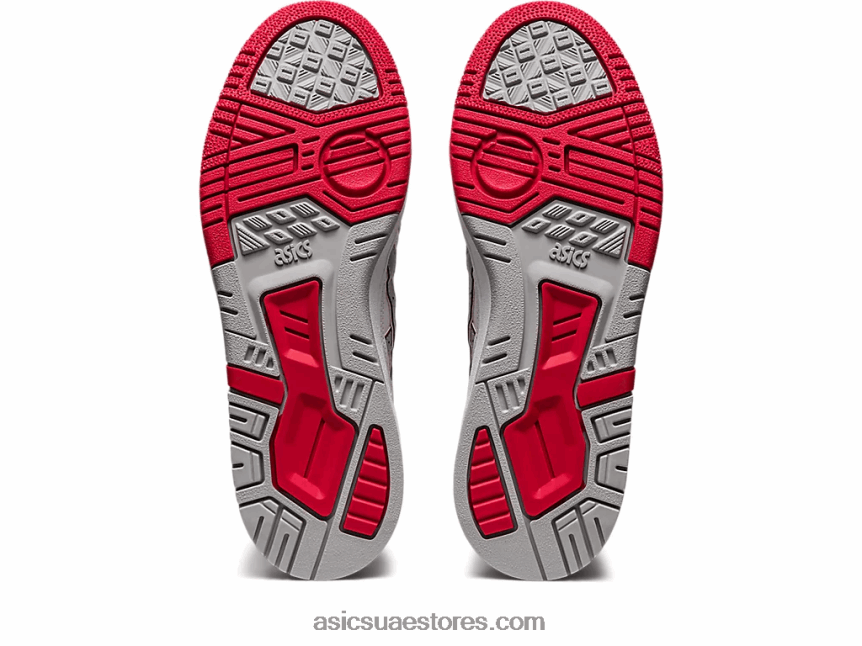 Asics أبيض / أحمر كلاسيكي ex89 2N24DJ149