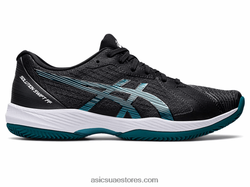 Asics أسود / صنوبر ضبابي حل سريع ff الطين 2N24DJ1204