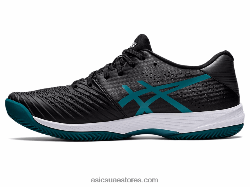 Asics أسود / صنوبر ضبابي حل سريع ff الطين 2N24DJ1204