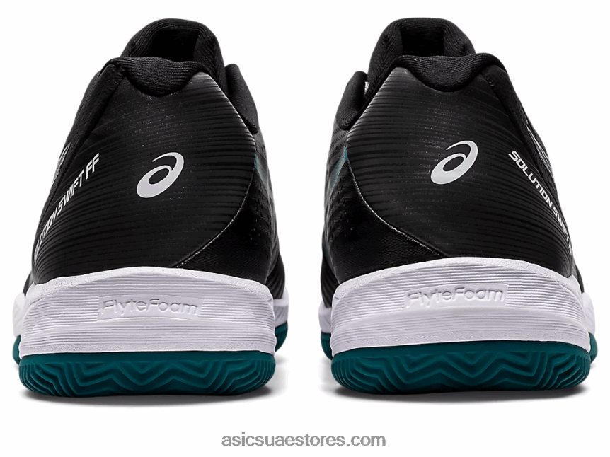 Asics أسود / صنوبر ضبابي حل سريع ff الطين 2N24DJ1204