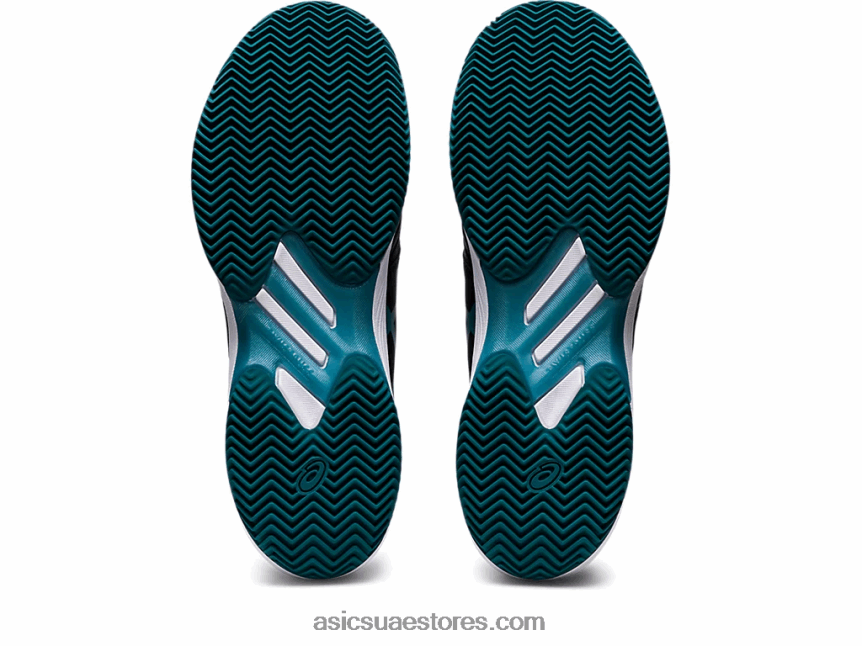 Asics أسود / صنوبر ضبابي حل سريع ff الطين 2N24DJ1204