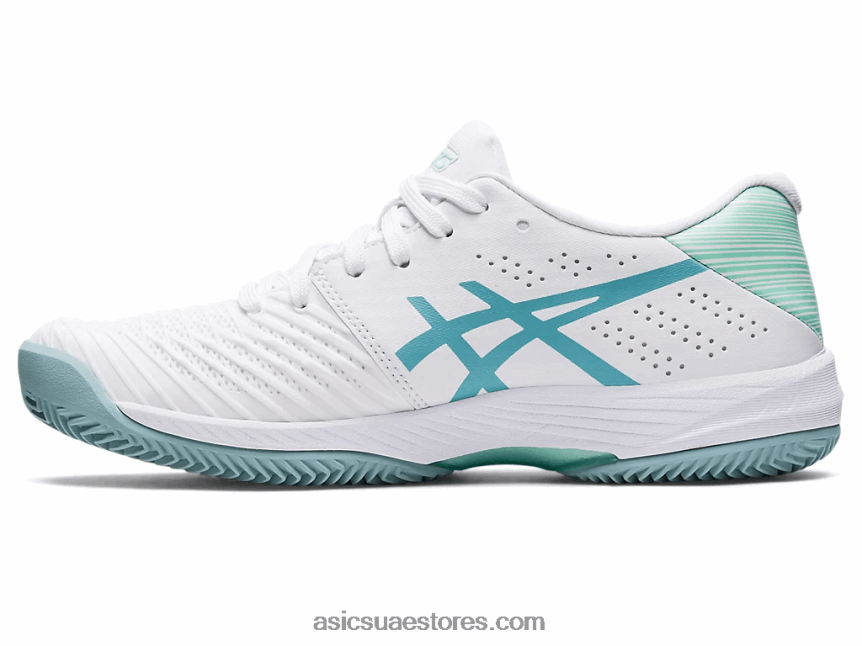 Asics أبيض / دخان أزرق حل سريع ff الطين 2N24DJ3175