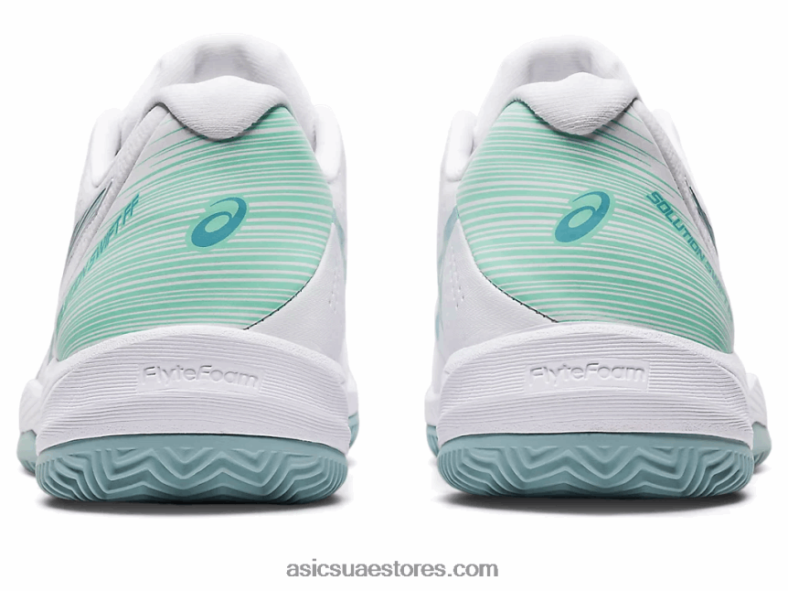 Asics أبيض / دخان أزرق حل سريع ff الطين 2N24DJ3175
