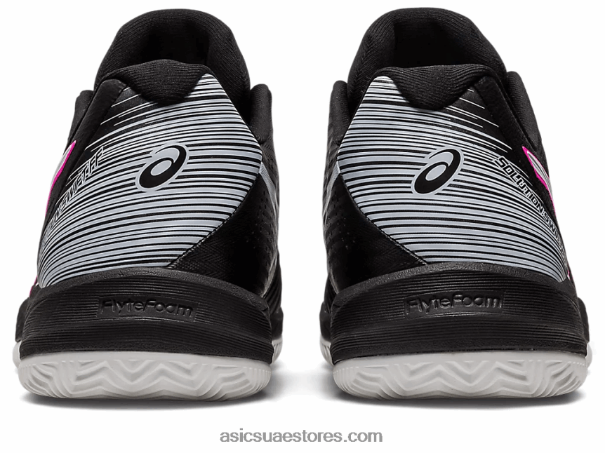 Asics أسود / وردي ساخن حل سريع ff الطين 2N24DJ537