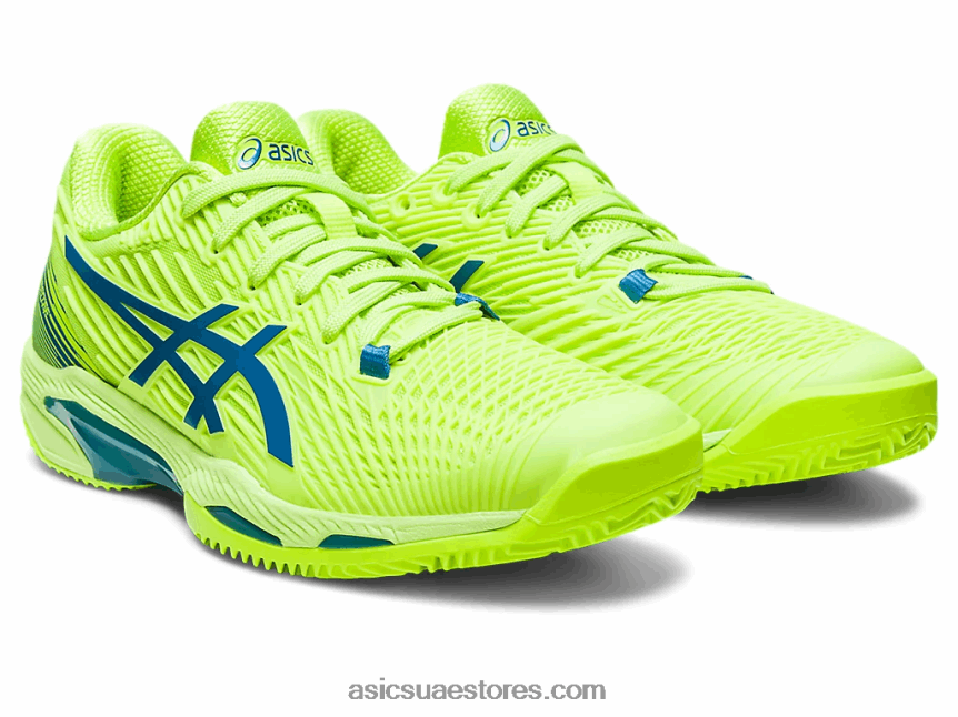 Asics خطر أخضر / أزرق تولد من جديد سرعة الحل ff 2 الطين 2N24DJ2179