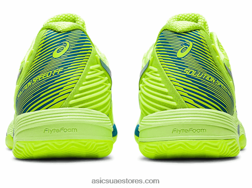 Asics خطر أخضر / أزرق تولد من جديد سرعة الحل ff 2 الطين 2N24DJ2179