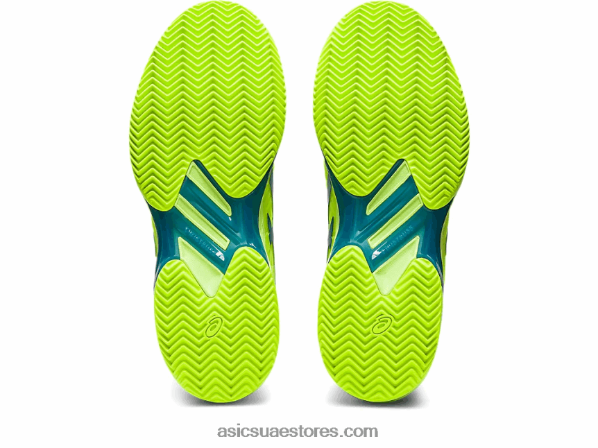 Asics خطر أخضر / أزرق تولد من جديد سرعة الحل ff 2 الطين 2N24DJ2179