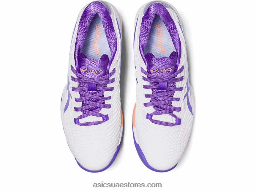 Asics أبيض / جمشت سرعة الحل ff 2 الطين 2N24DJ2551