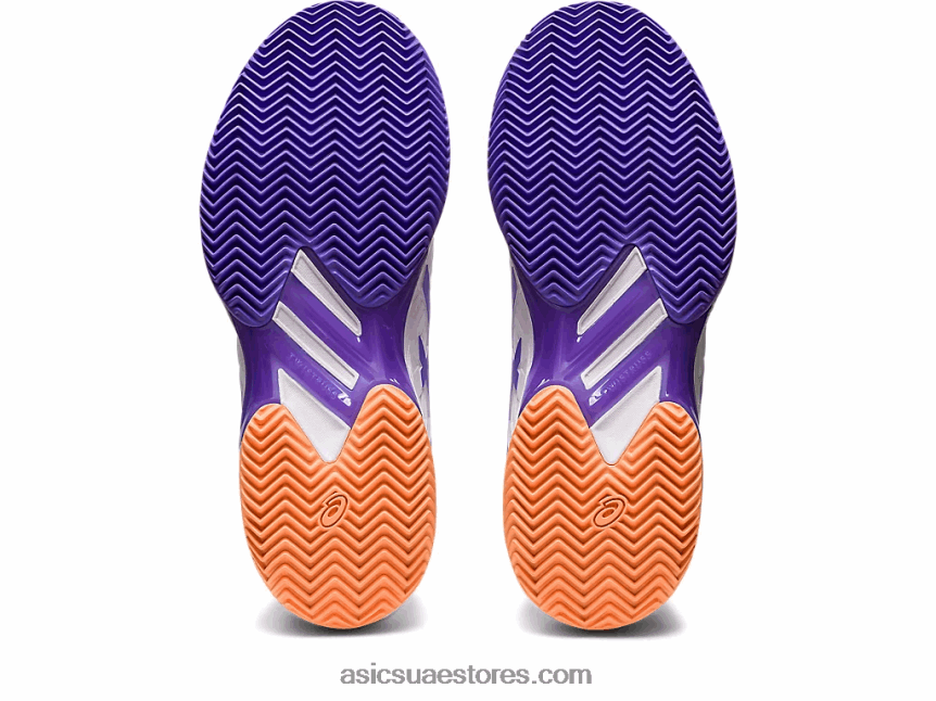 Asics أبيض / جمشت سرعة الحل ff 2 الطين 2N24DJ2551