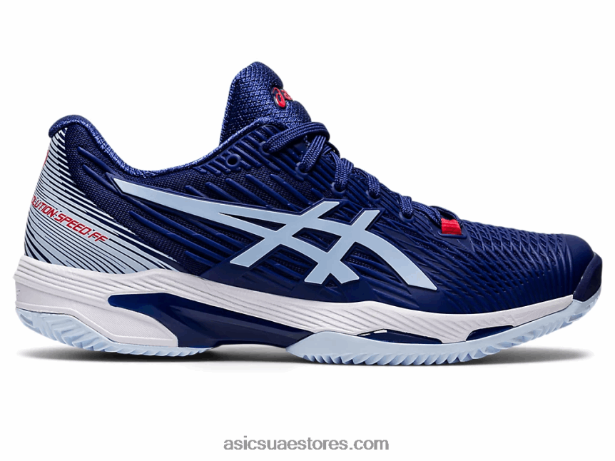 Asics الغوص الأزرق / السماء الناعمة سرعة الحل ff 2 الطين 2N24DJ3018