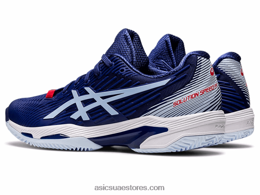 Asics الغوص الأزرق / السماء الناعمة سرعة الحل ff 2 الطين 2N24DJ3018