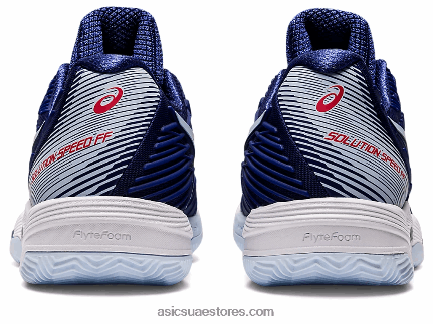 Asics الغوص الأزرق / السماء الناعمة سرعة الحل ff 2 الطين 2N24DJ3018