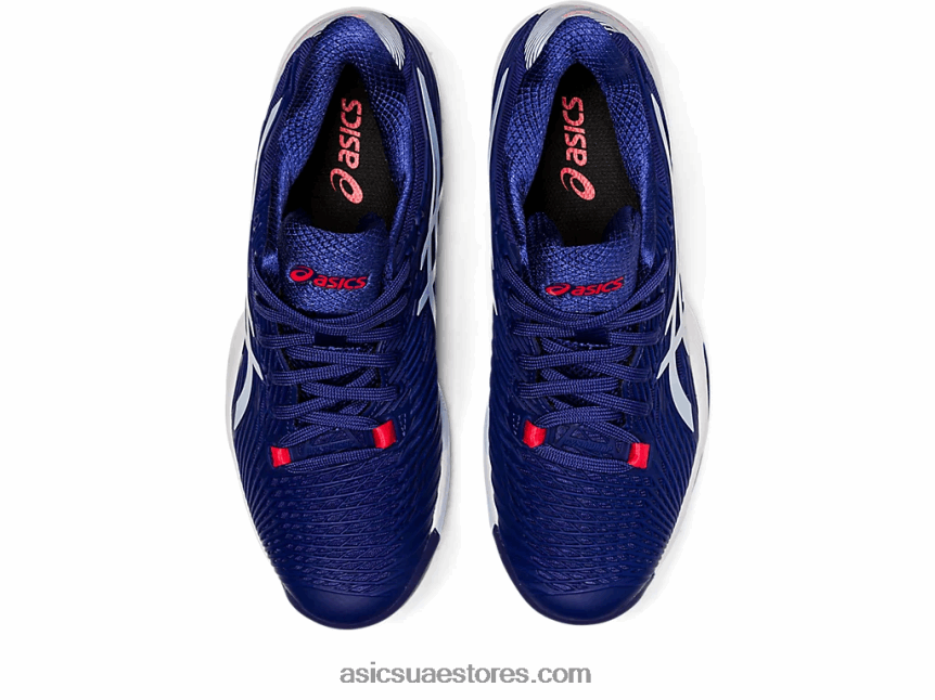 Asics الغوص الأزرق / السماء الناعمة سرعة الحل ff 2 الطين 2N24DJ3018